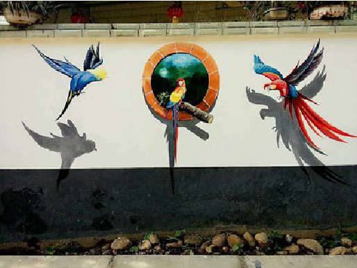 甘孜视觉错位-3D墙绘设计