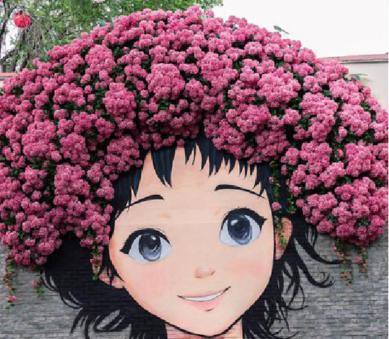 甘孜墙体彩绘-网红墙打卡